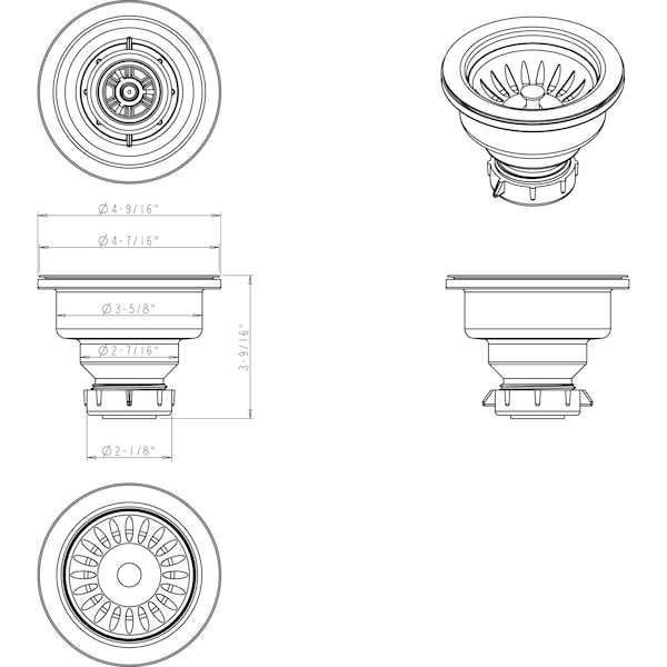 Stainless Steel Sink Strainer